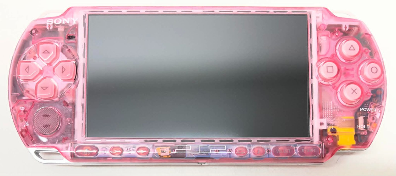 PSP3000 Clear Pink / IPS Screen / Battery / Sony Charger / Region Free / 32GB