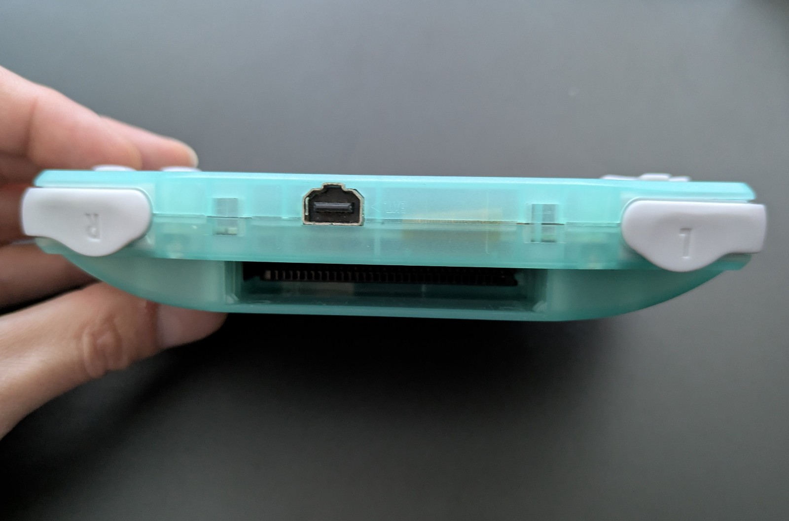 GBA – IPS Laminated 3.0 Console Glacier Blue – USB-C Battery – Glow in the dark