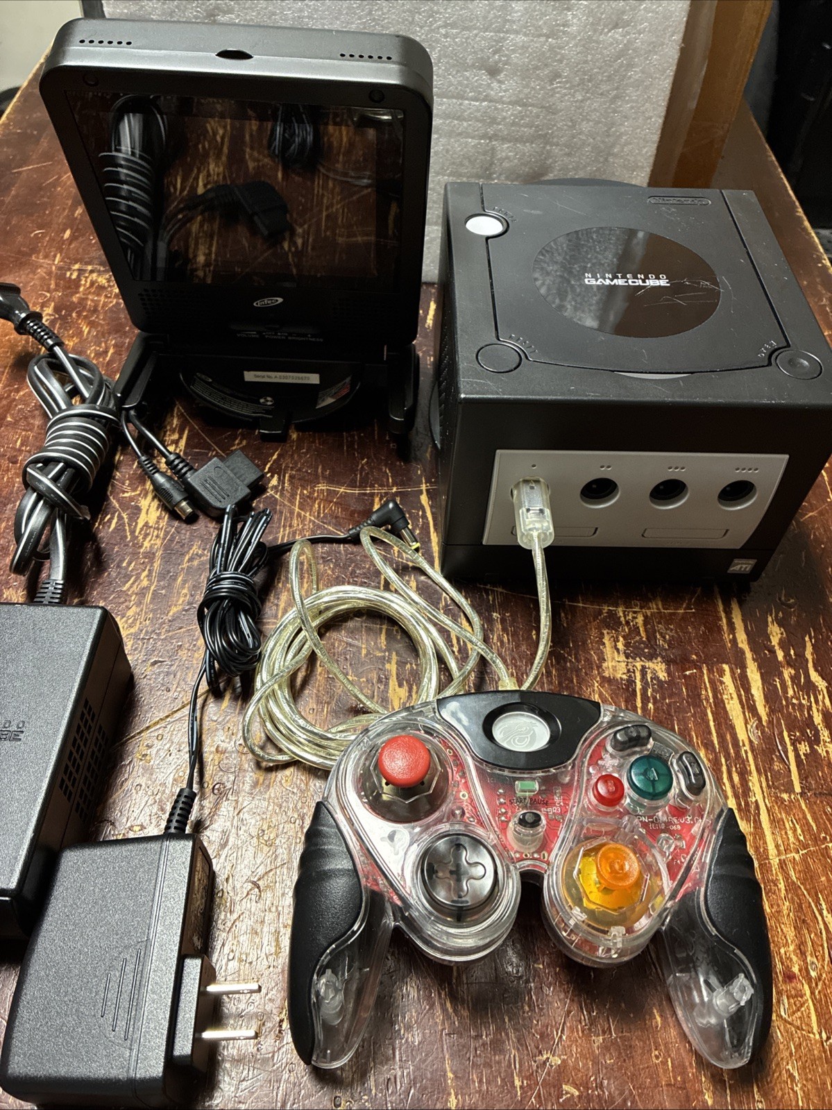 Nintendo GameCube System Console & Intec LCD Screen