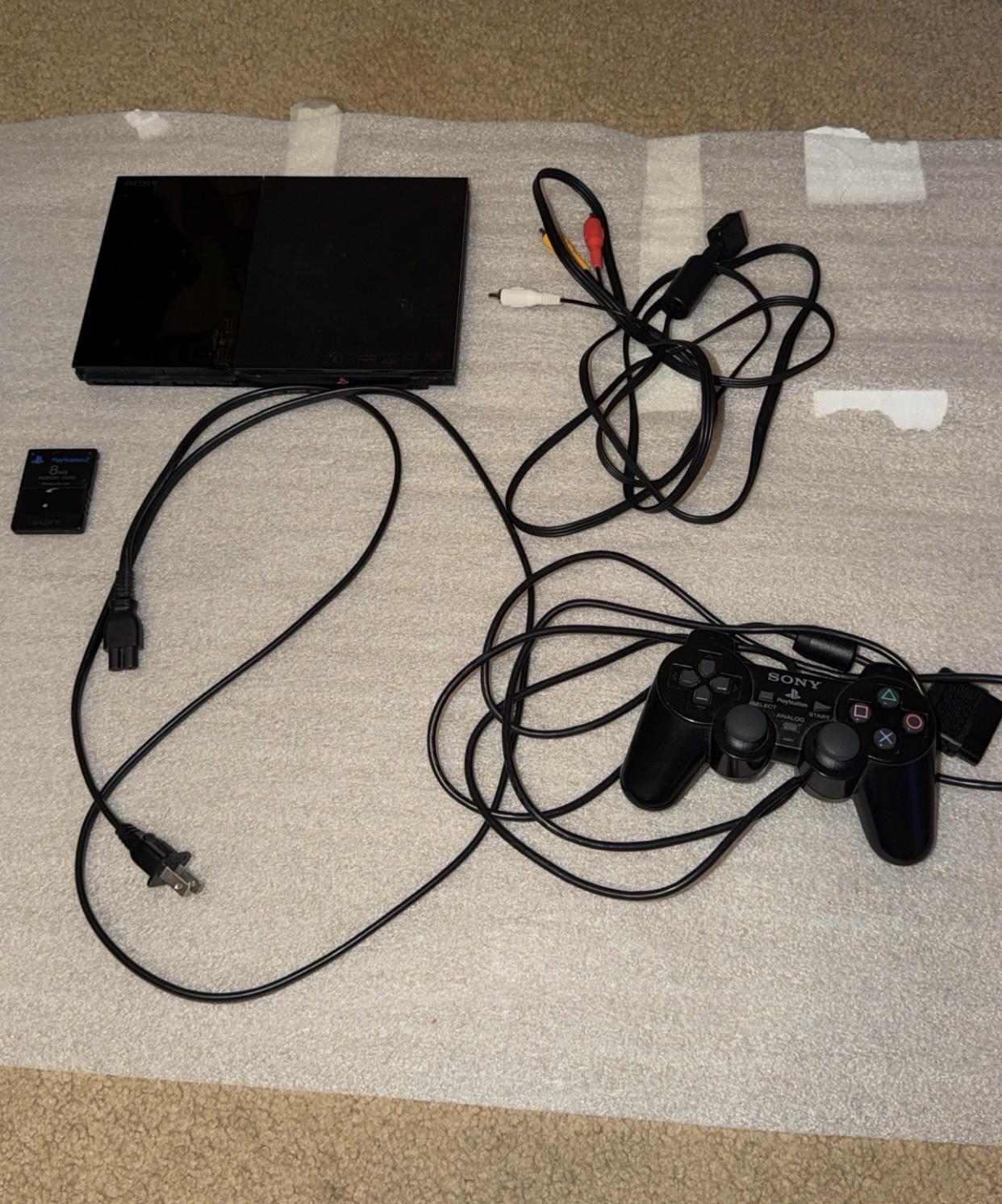 Sony PlayStation 2 Slim Bundle With Original Cables, PLEASE READ DESCRIPTION!!!!