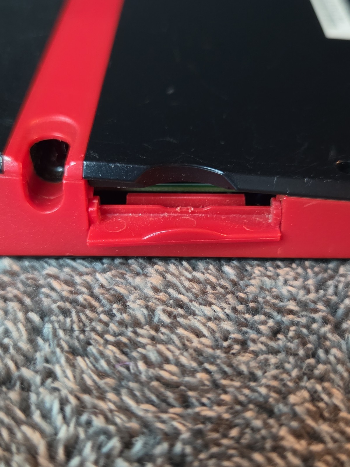 Nintendo 2DS Black & Crimson Red System Tested And Working Console Only