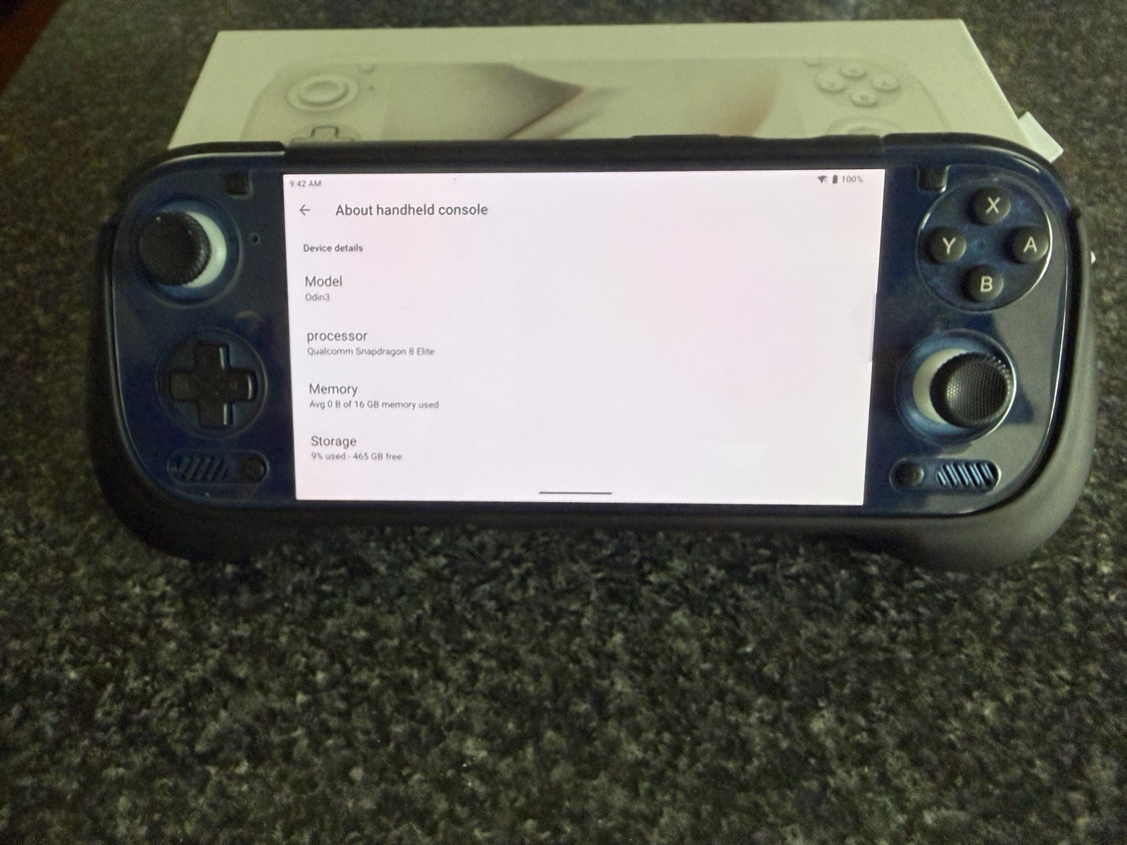 AYN Odin 3 Max (16gb, 512gb) [Clear Blue] with TPU protective case and TPU grip