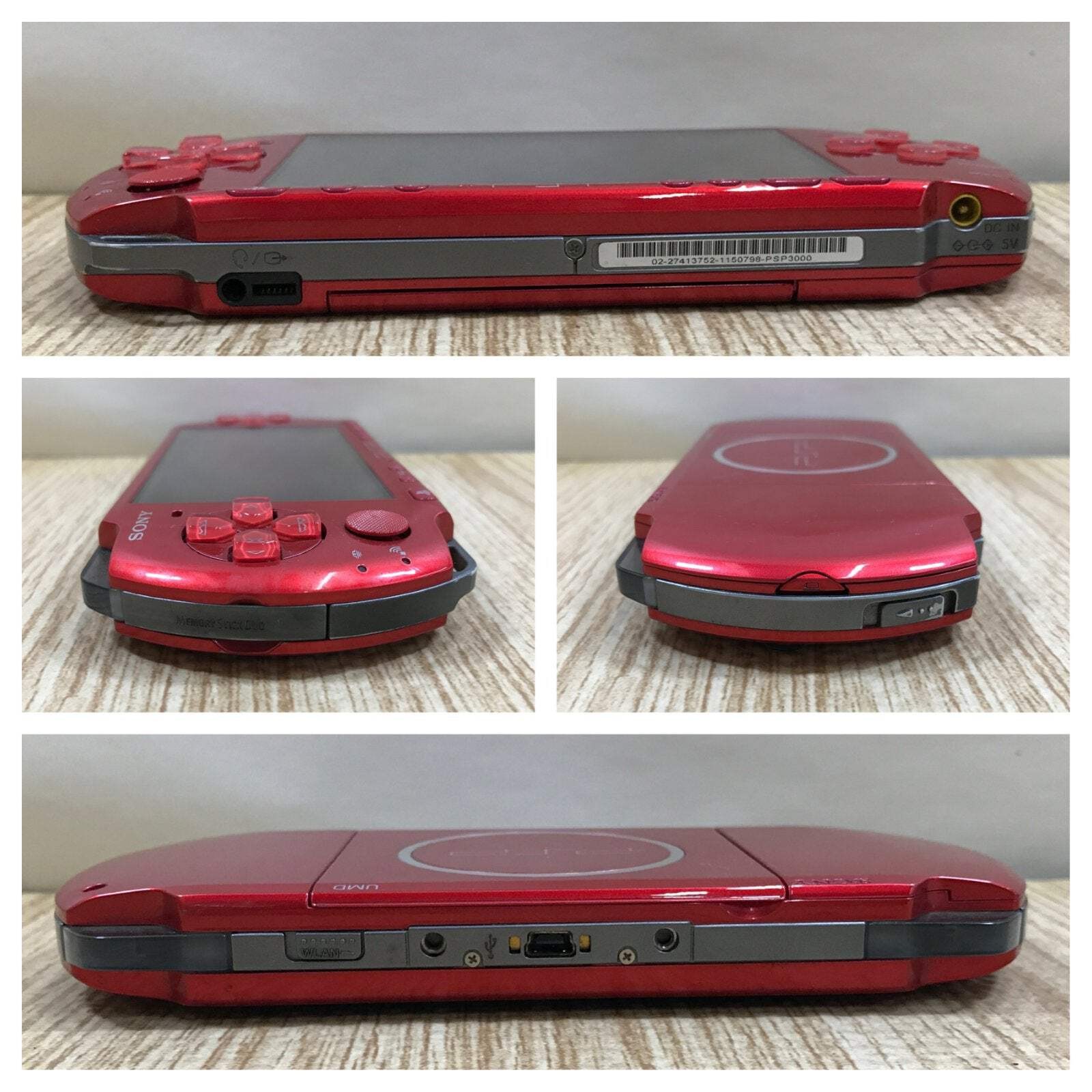 PSP-3000 RADIANT RED Console Boxed Japan – Tested Working GE1747