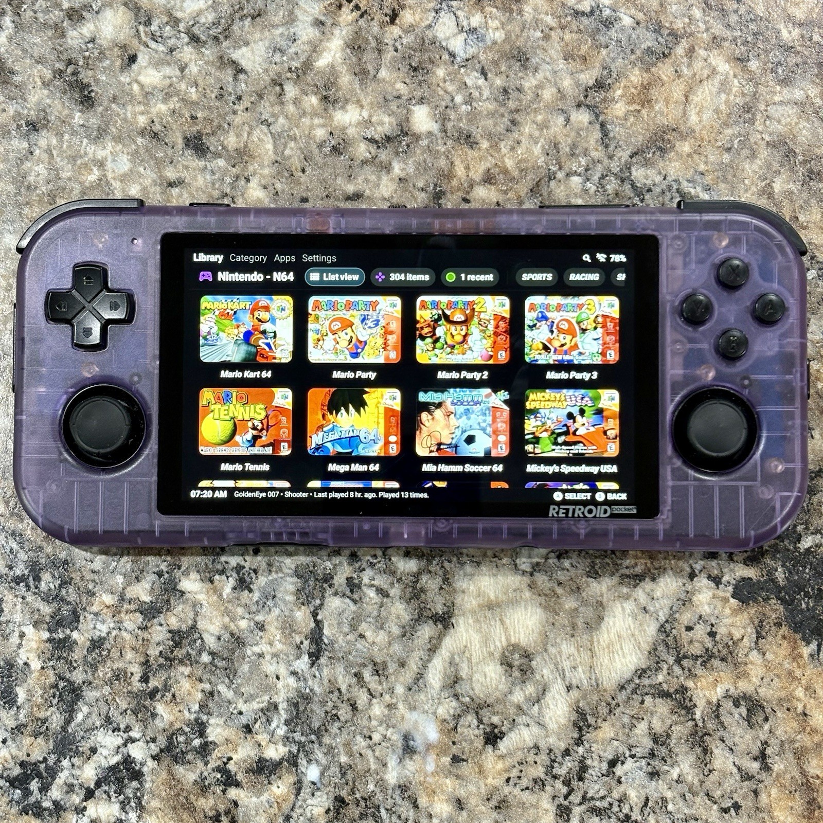 Retroid Pocket 3+ Plus, Gaming Handheld, 128GB + 64GB Card, Custom Ready To Play