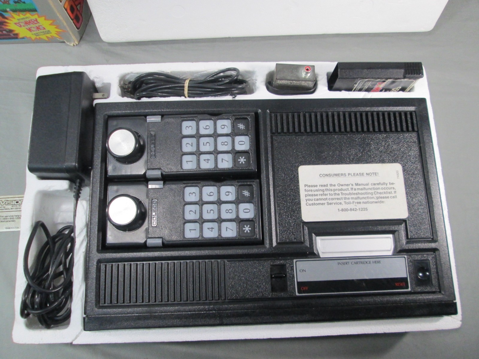 Coleco Vision CONSOLE CIB Complete w/ Box & Inserts TESTED Vintage 1982 #1