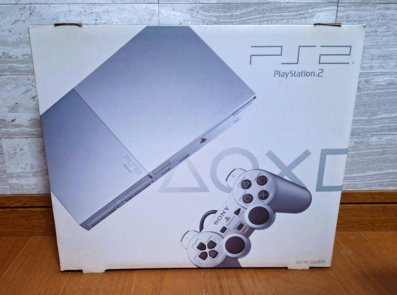 NEW Playstation 2 Satin Silver Slim SCPH-90000 SS PS2 Japan *BEAUTIFUL BOX*