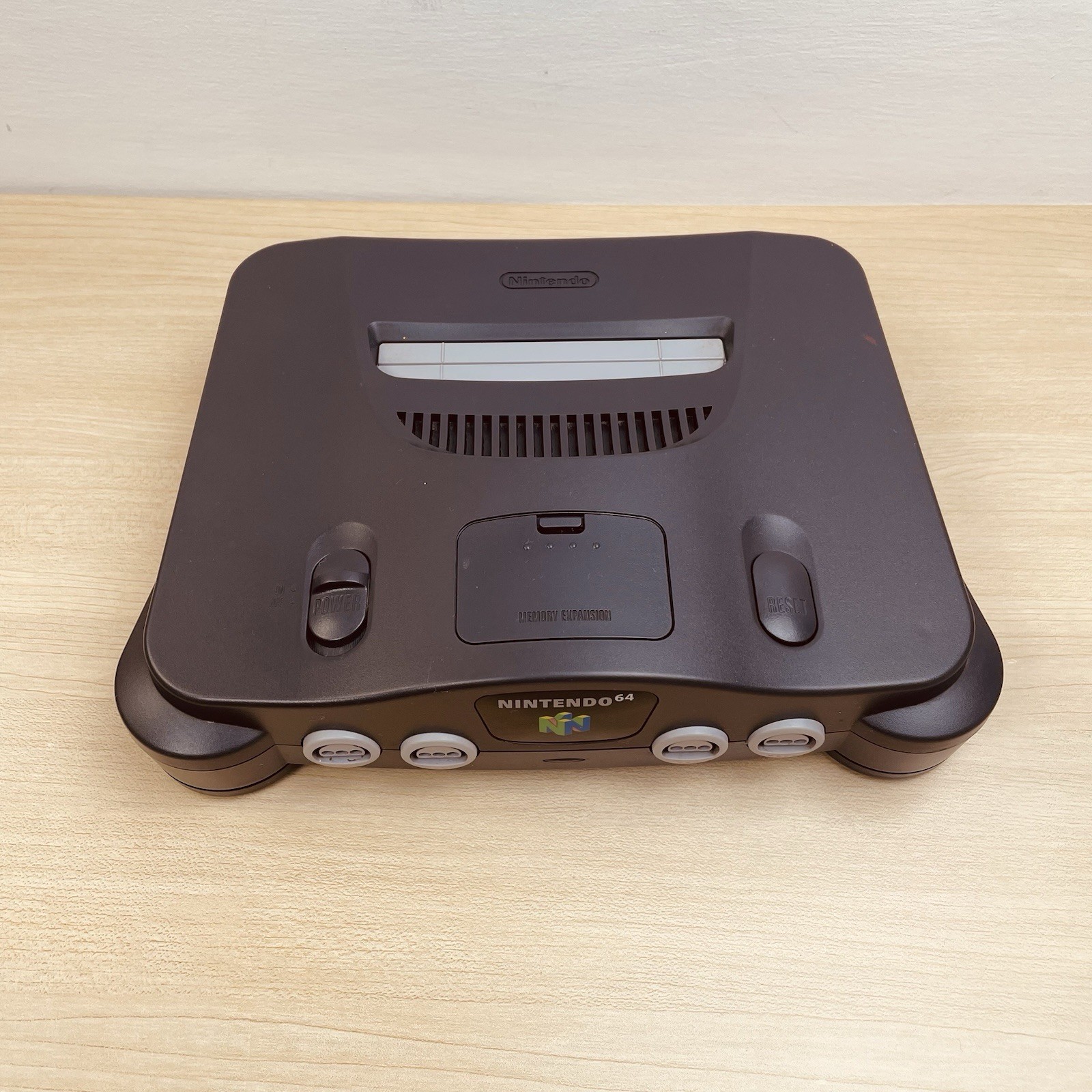 Nintendo 64 Console – N64 Black With Red Controller Great Original Condition