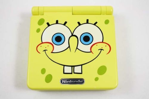 Nintendo Game Boy Advance GBA SP Custom Spongebob Yellow System AGS 001 NEW