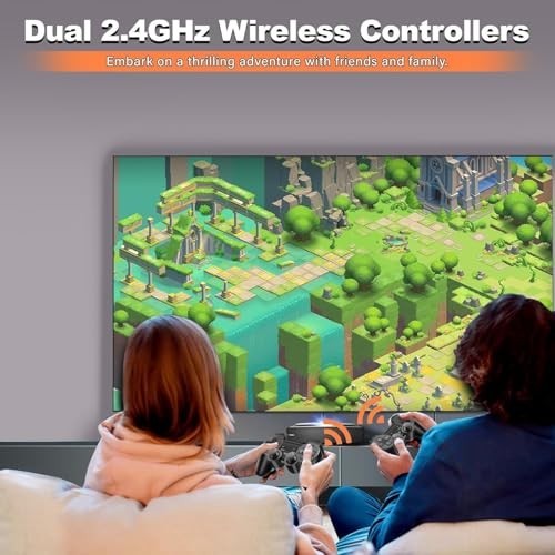 Retro Gaming Console with 20,000+ Classic Games, 23 Emulators, Dual Wireless Con