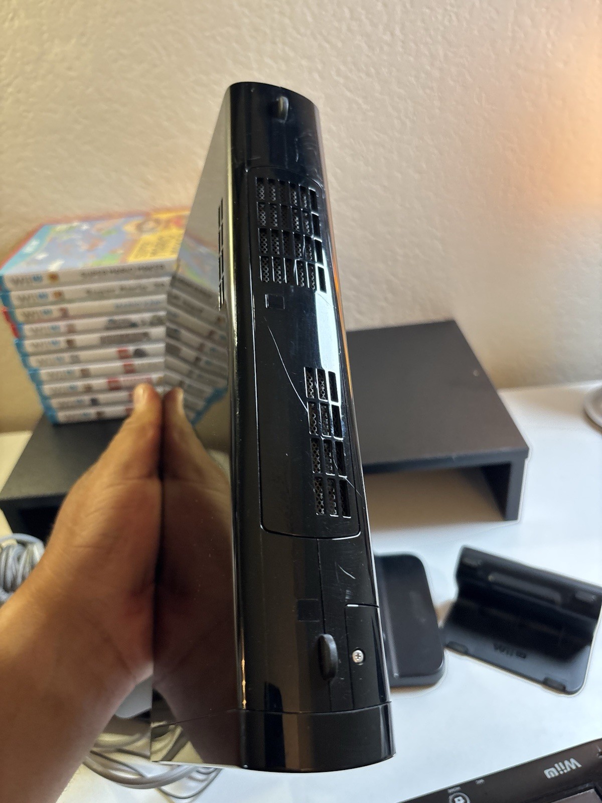 Nintendo Wii 32GB Home Console Bundle Black W/ Gamepad & 10 Games Tested & Works