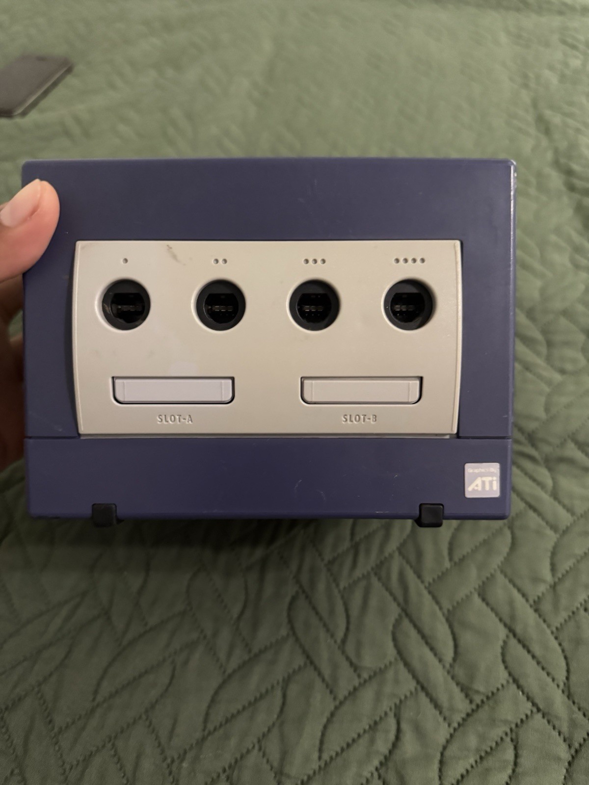 Nintendo GameCube DOL-101 Gaming System Indigo for Parts Or Repair