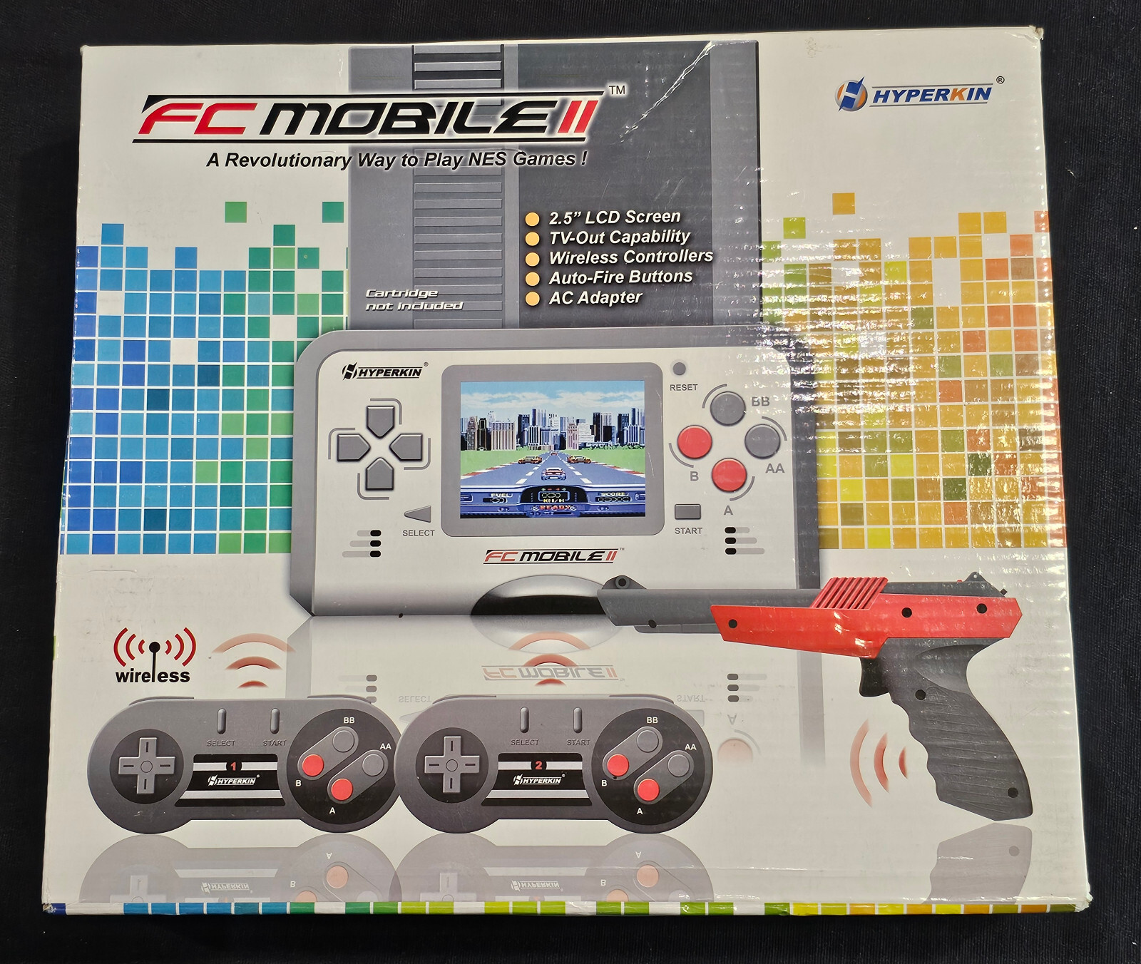 Retro Hyperkin FC MOBILE II (2009) Portable NES – Tested Working, No AC Adapter