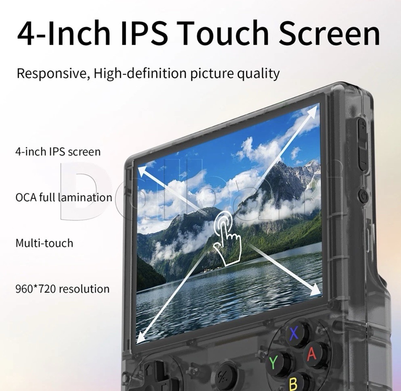 RG406V Anbernic Black Retro Handheld Game Console Android 13 WIFI 4-inch