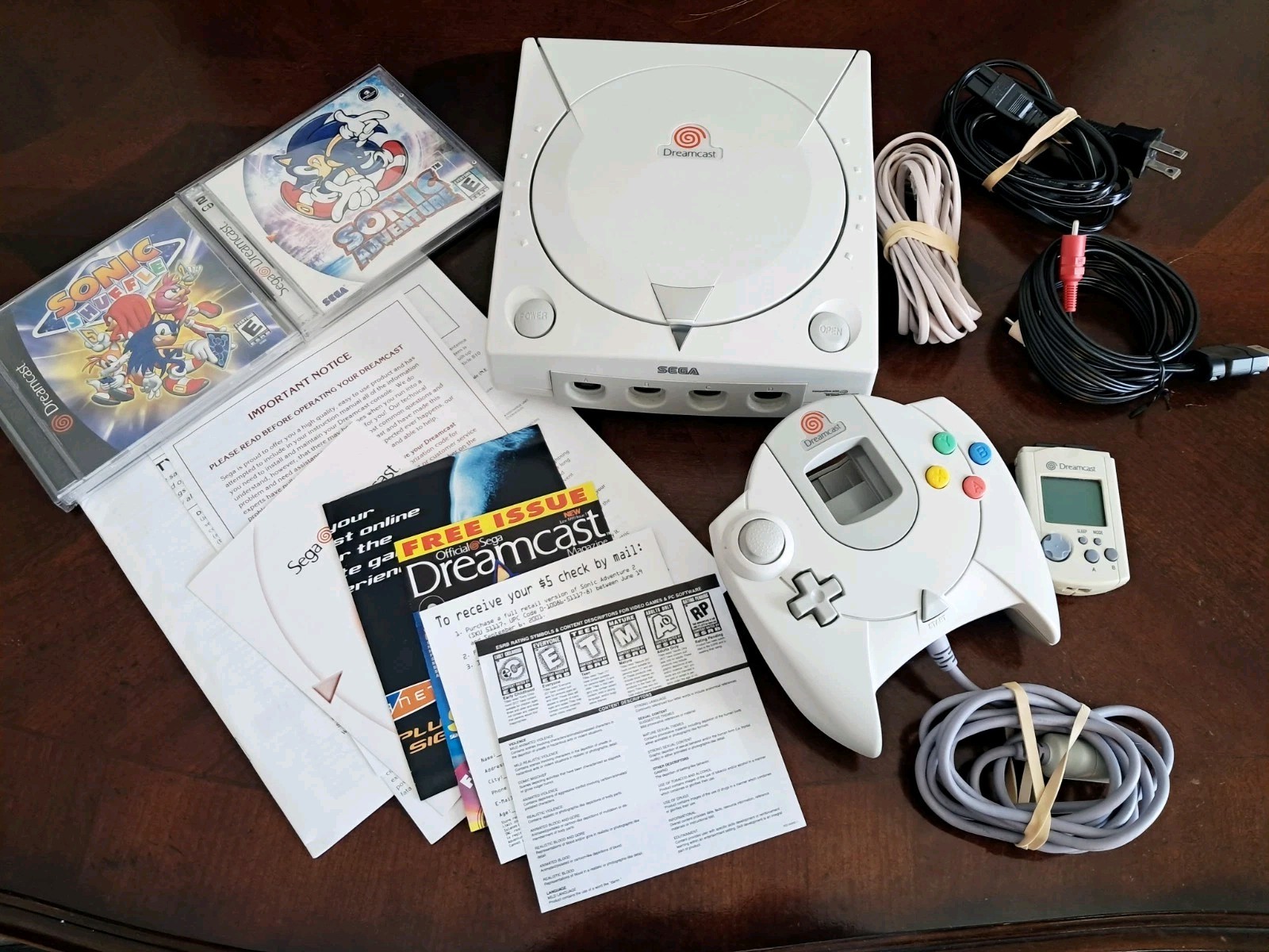 Sonic Two Game SEGA Dreamcast Bundle, 2001, Near-Complete, Very Good, Rare
