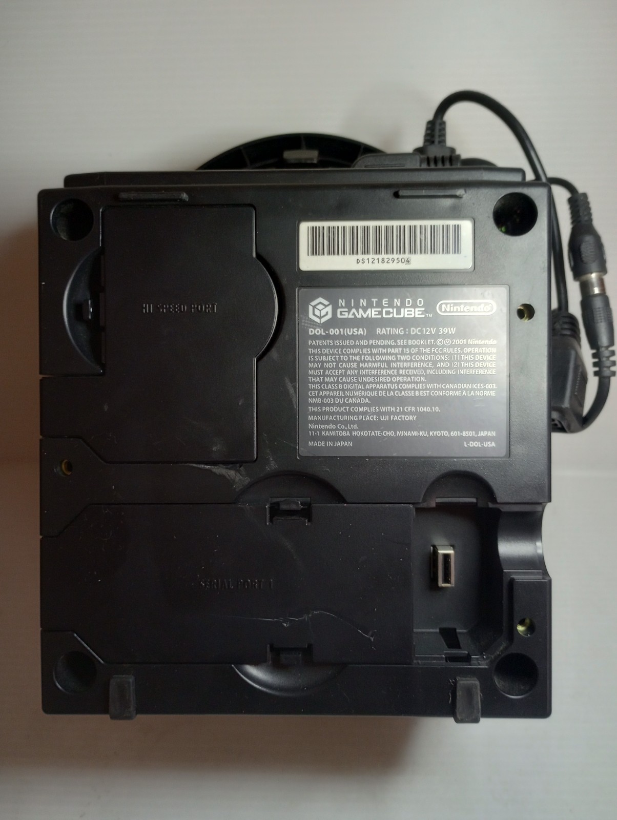 Black Nintendo GameCube Console + Intec Black Portable LCD Screen Attached