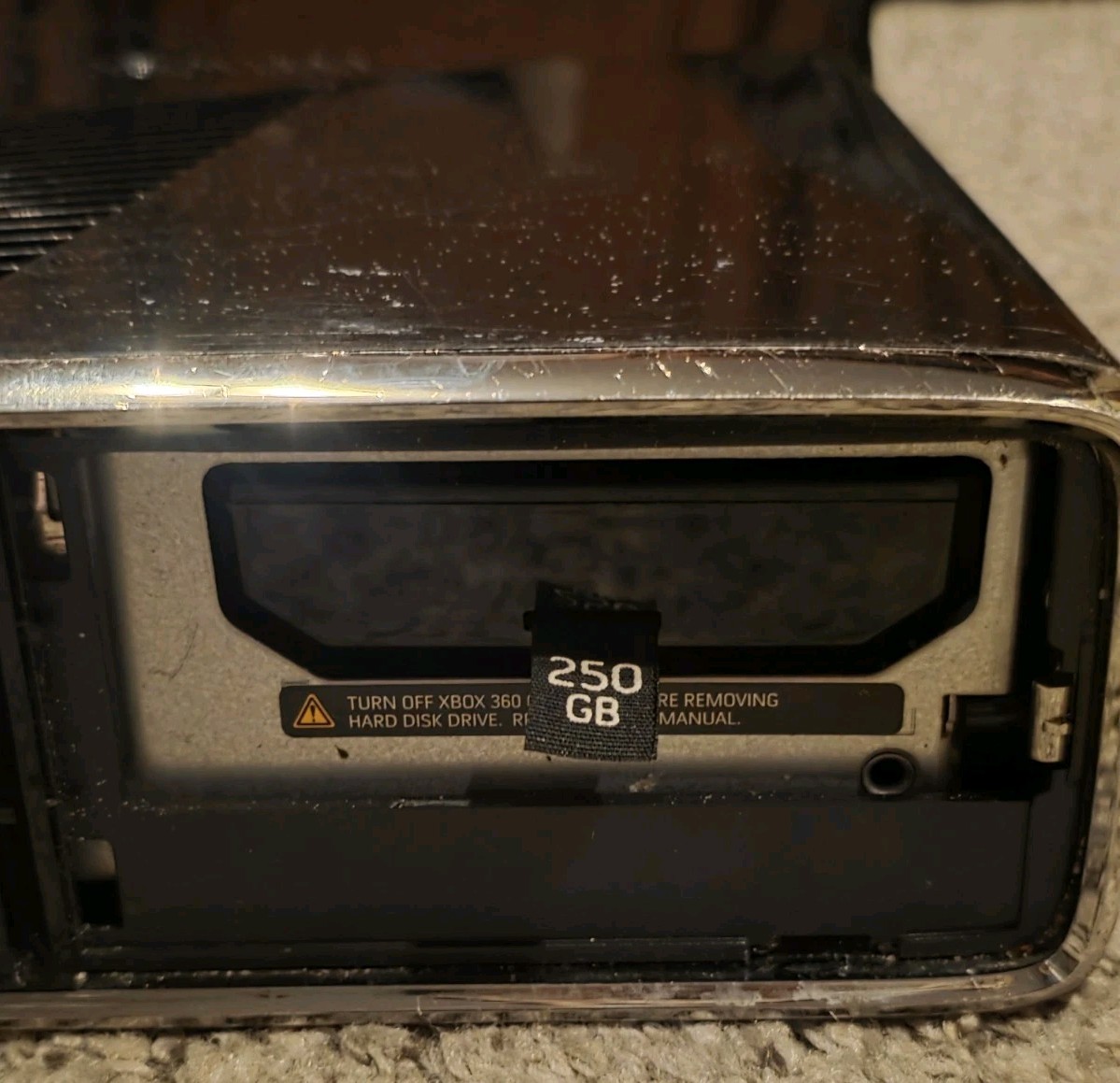 Microsoft Xbox 360 S Model 1439 With 250g HDD 2010 TRINITY MOTHERBOARD For Parts