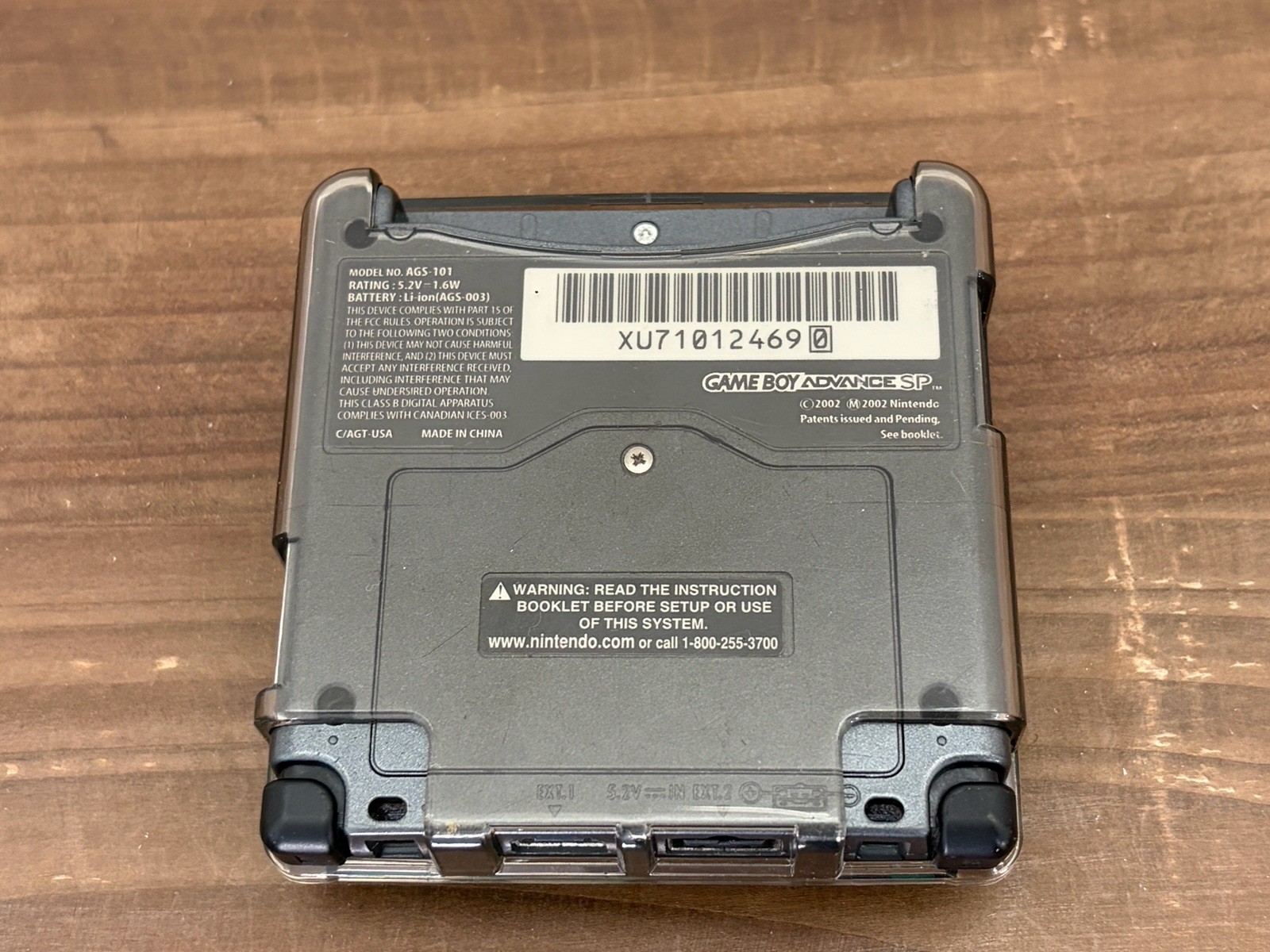 Nintendo Game Boy Advance SP AGS-101 Black Green | Tested Working |