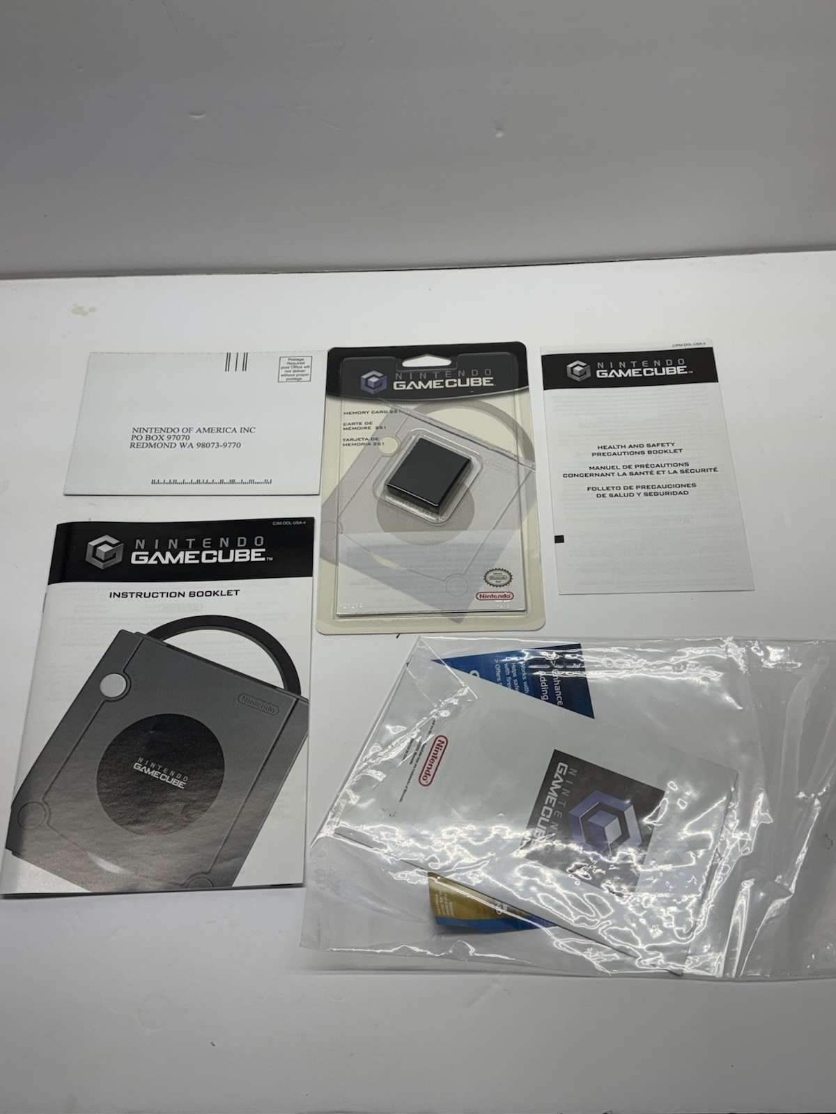 Nintendo GameCube Black Console Composite RCA w/ cables and x men game