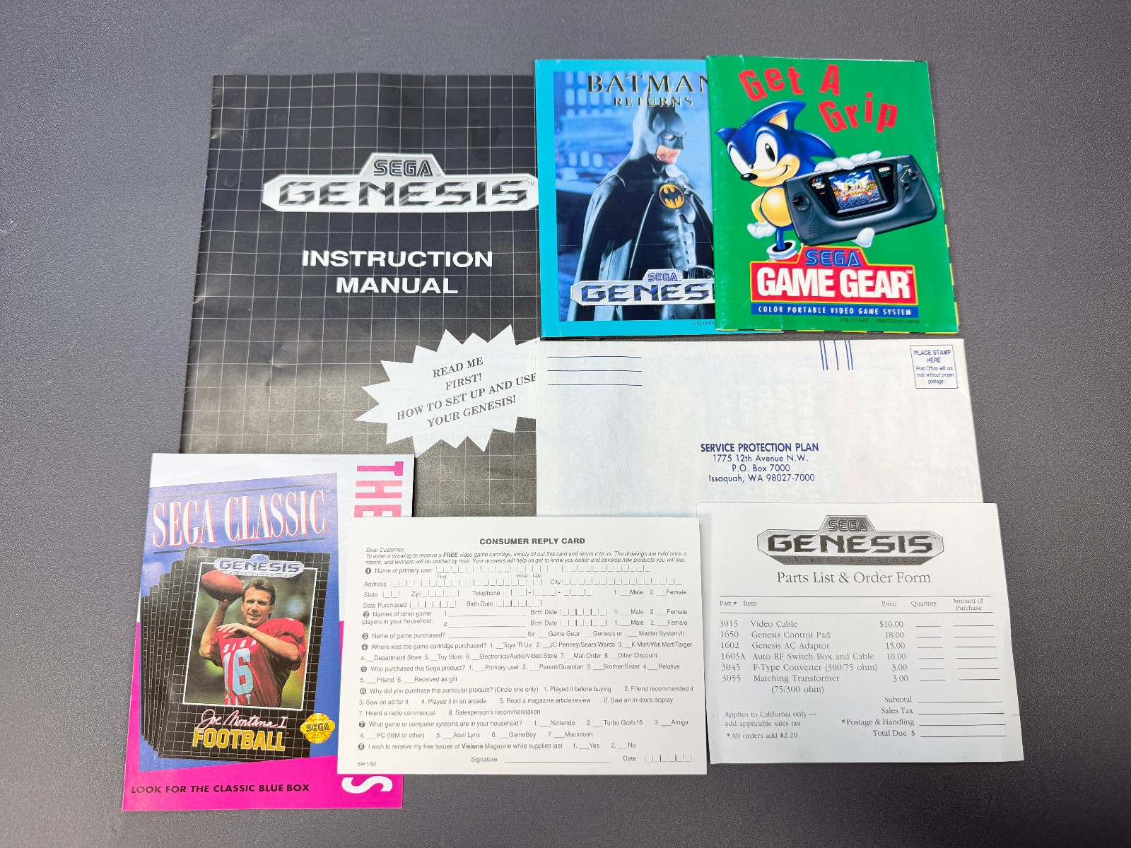 SEGA GENESIS MODEL 1 CORE SYSTEM CONSOLE MK-1611 COMPLETE IN BOX CIB TESTED