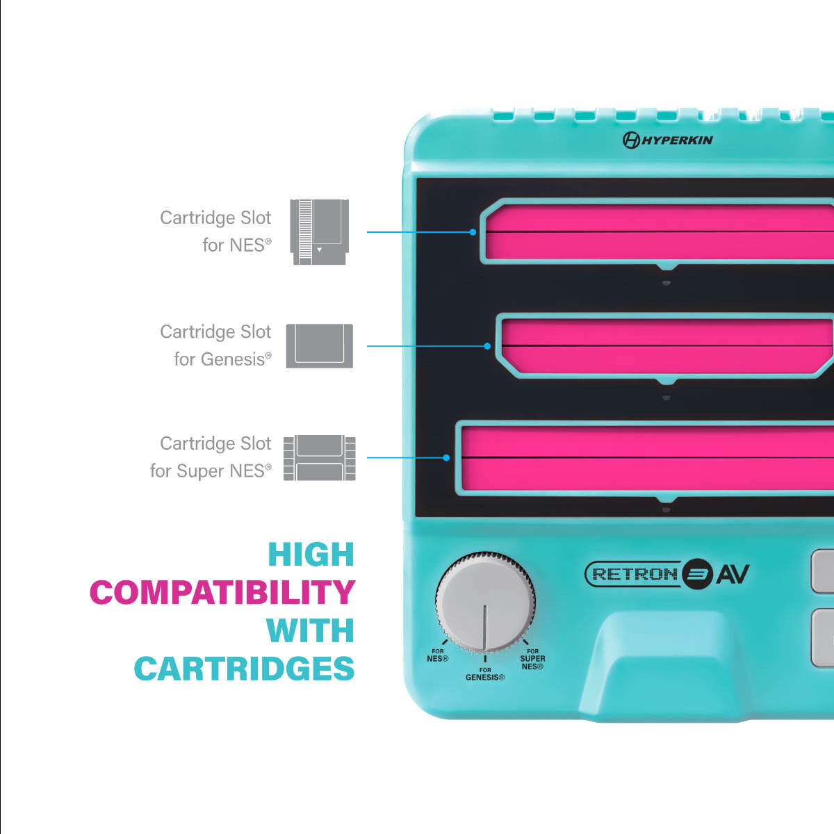 Hyperkin RetroN 3 AV for NES, SNES,Super Famicom, Genesis/Mega Drive Hyper Beach