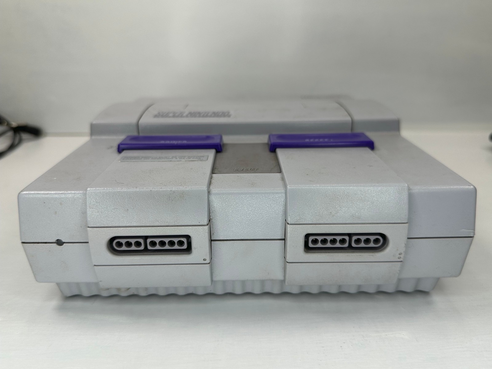Super Nintendo Console SNES TESTED – 2 Controllers Video Manual – NO AC Adapter