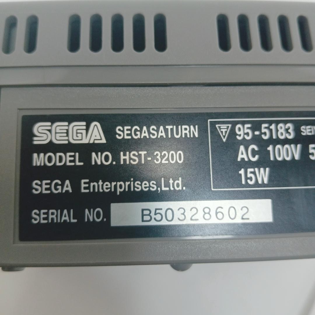 Sega Saturn HST-3200 3210 Gray Console Japanese System set tested working