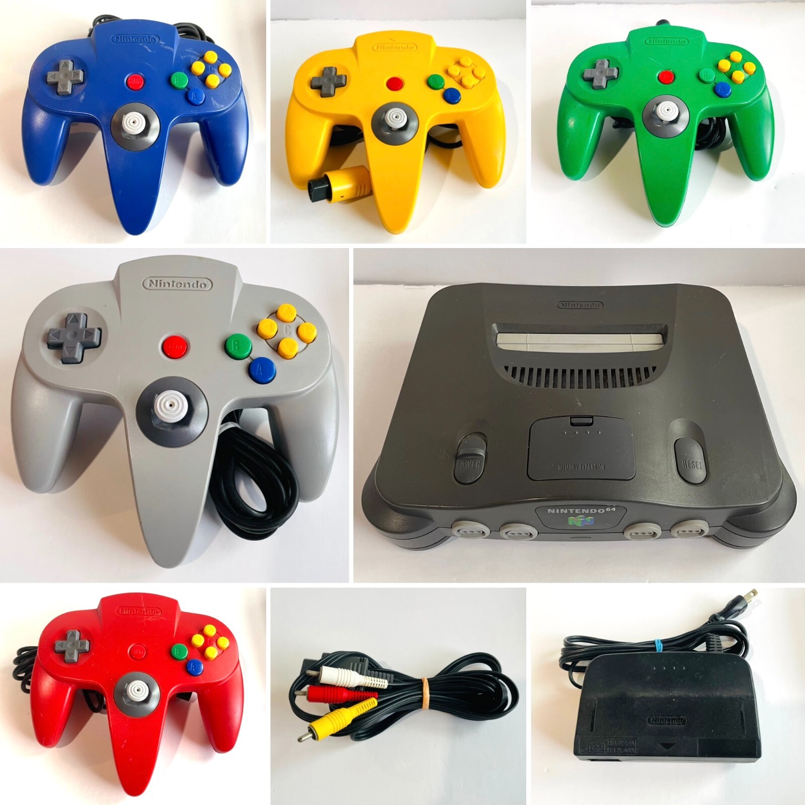 Authentic Nintendo 64 Console Add AV Cables N64 Controller(s) JPN Ver. TESTED