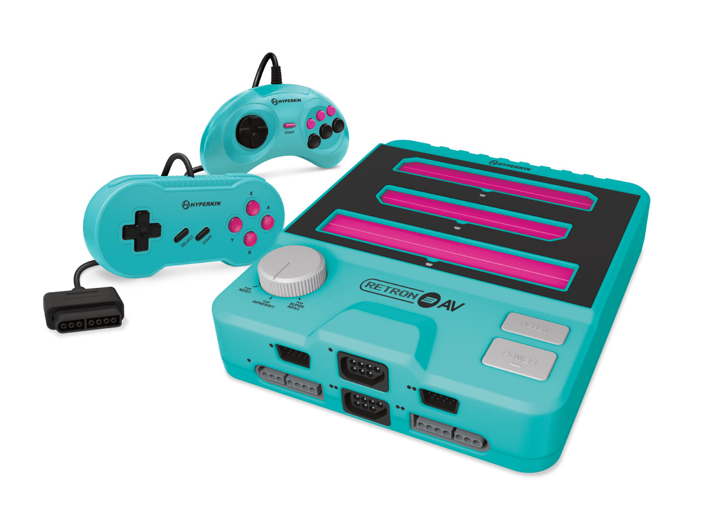 Hyperkin RetroN 3 AV Console for NES, SNES,Super Famicom, Genesis/Mega Drive Blu