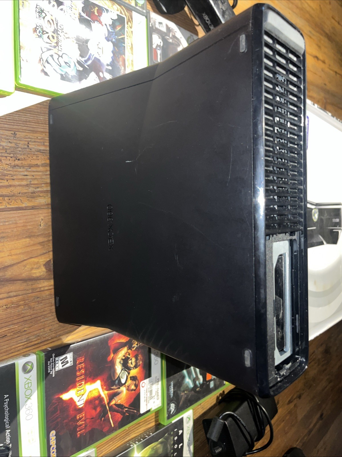 Microsoft Xbox 360 S 250gb Slim & Games – Console Box Cords Kinect Lot Bundle