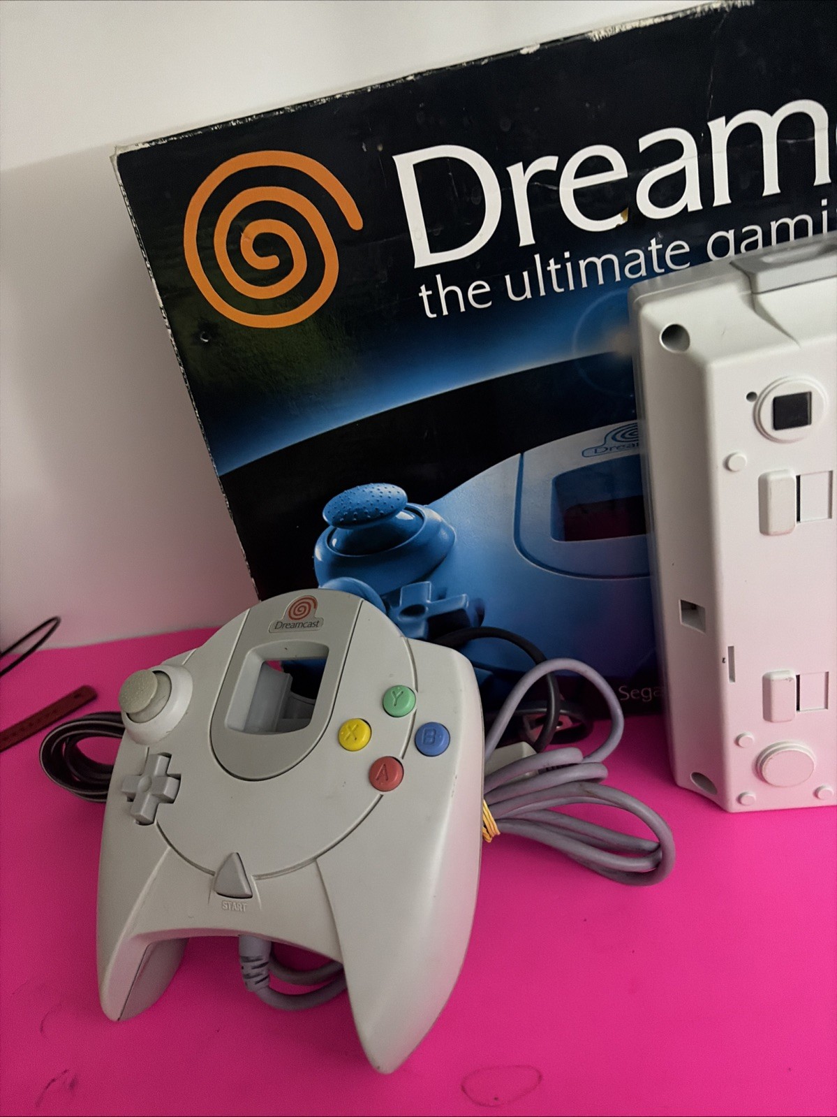 Sega Dreamcast Console in Box Tested Working Controller