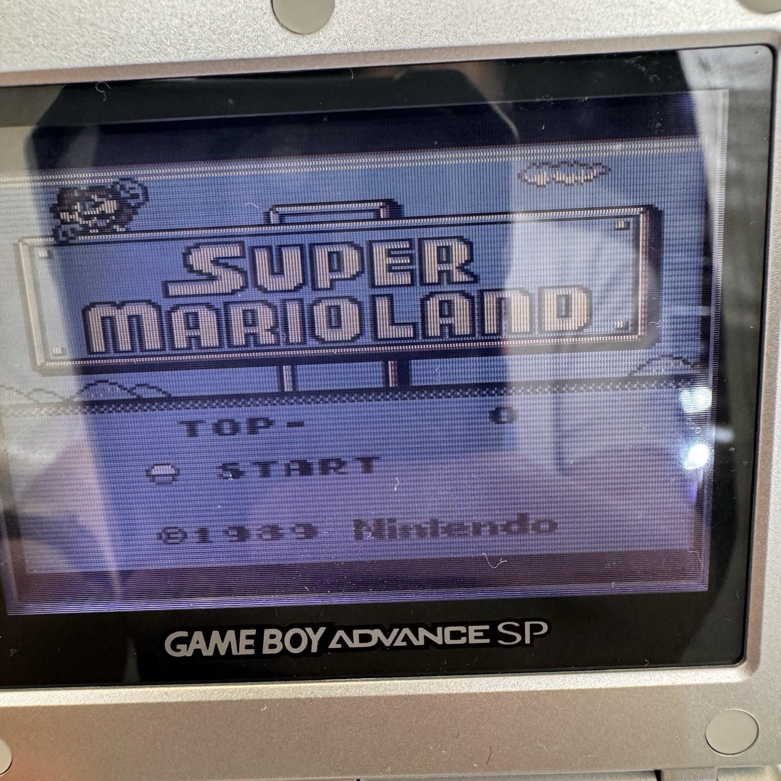 Nintendo Game Boy Advance SP AGS 001 Handheld Console Only Silver Tested Working