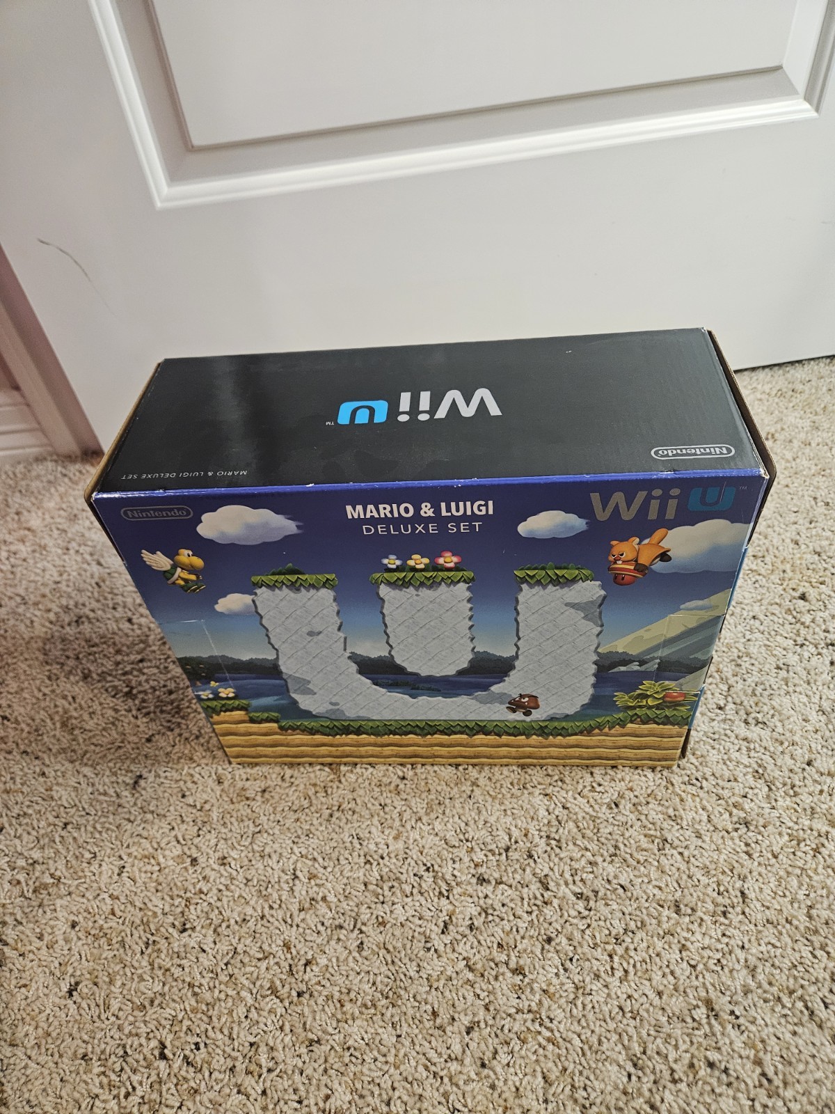 Nintendo Wii U Mario & Luigi Deluxe Set Black Console – No Game or Sensor Bar