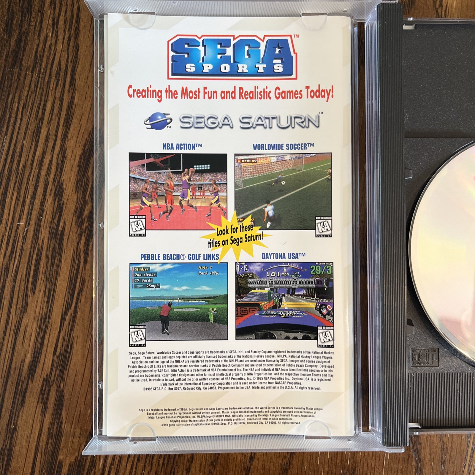 Sega Saturn MK-80000A Tested – New Save Battery – Cords, Controller, 2 Games