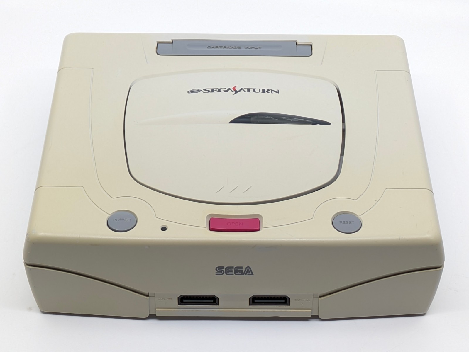 Sega Saturn White HST-3220 NTSC-J Tested w Controller + Touge King the Spirits 2