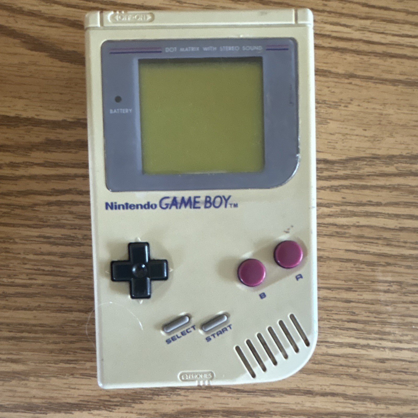 Nintendo Game Boy DMG-01 Handheld System, Stereo Sound, Gray, 1989