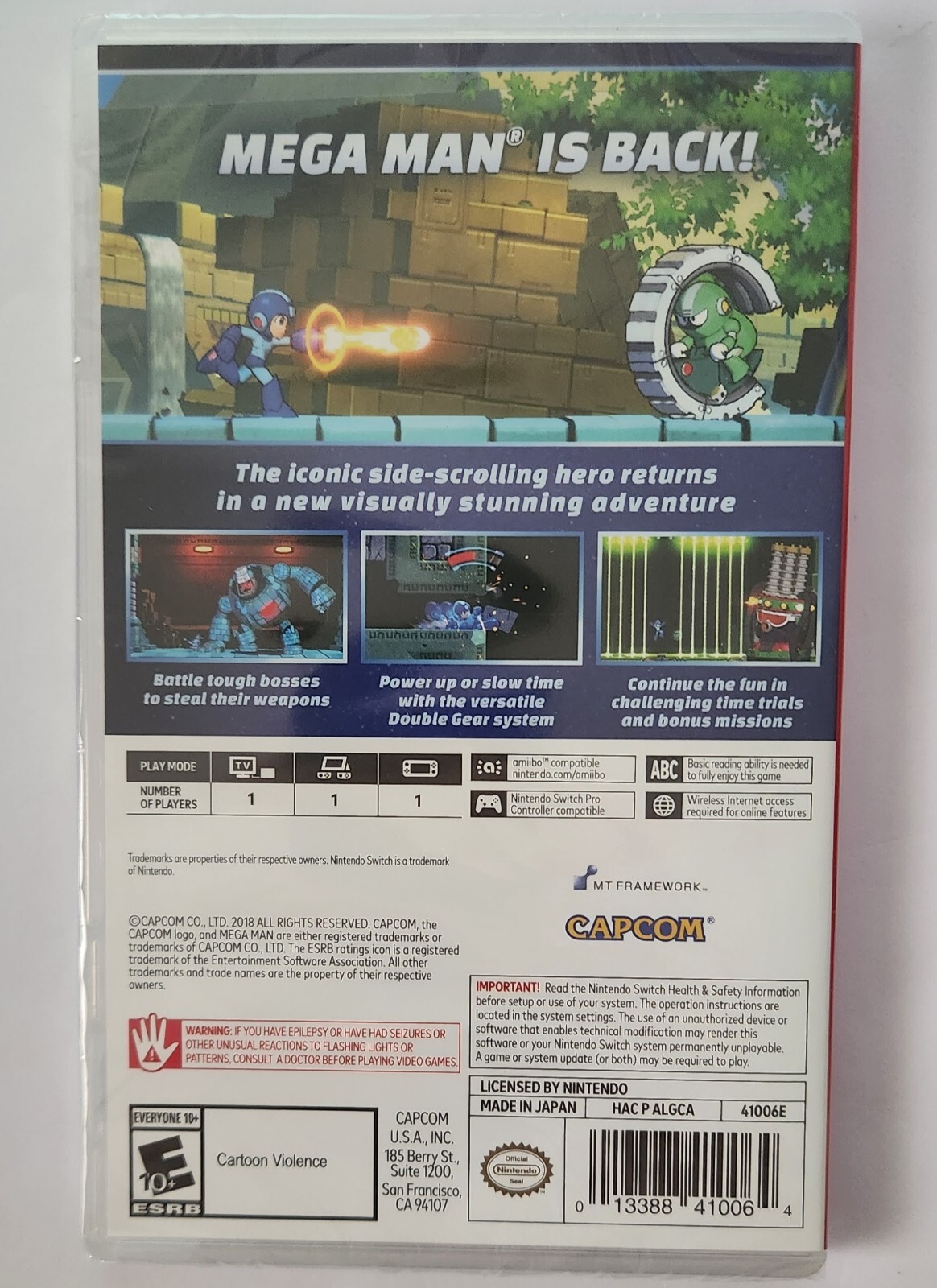 Mega Man 11 Switch Brand New Game Special (2018 Platform)