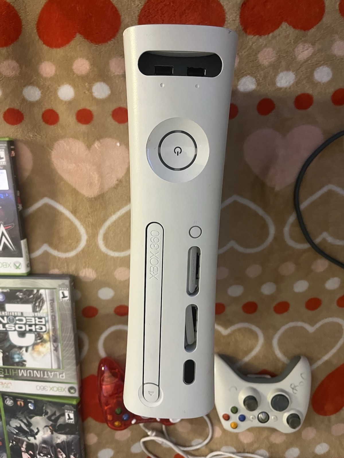 Microsoft XBox 360 Pro White Video Game Console Gaming System HD Bundle