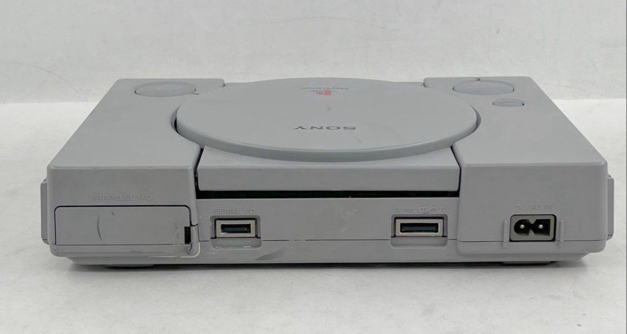 Sony PlayStation 1 PS1 Gray Console w/ Dual Analog Controller (Console tested)