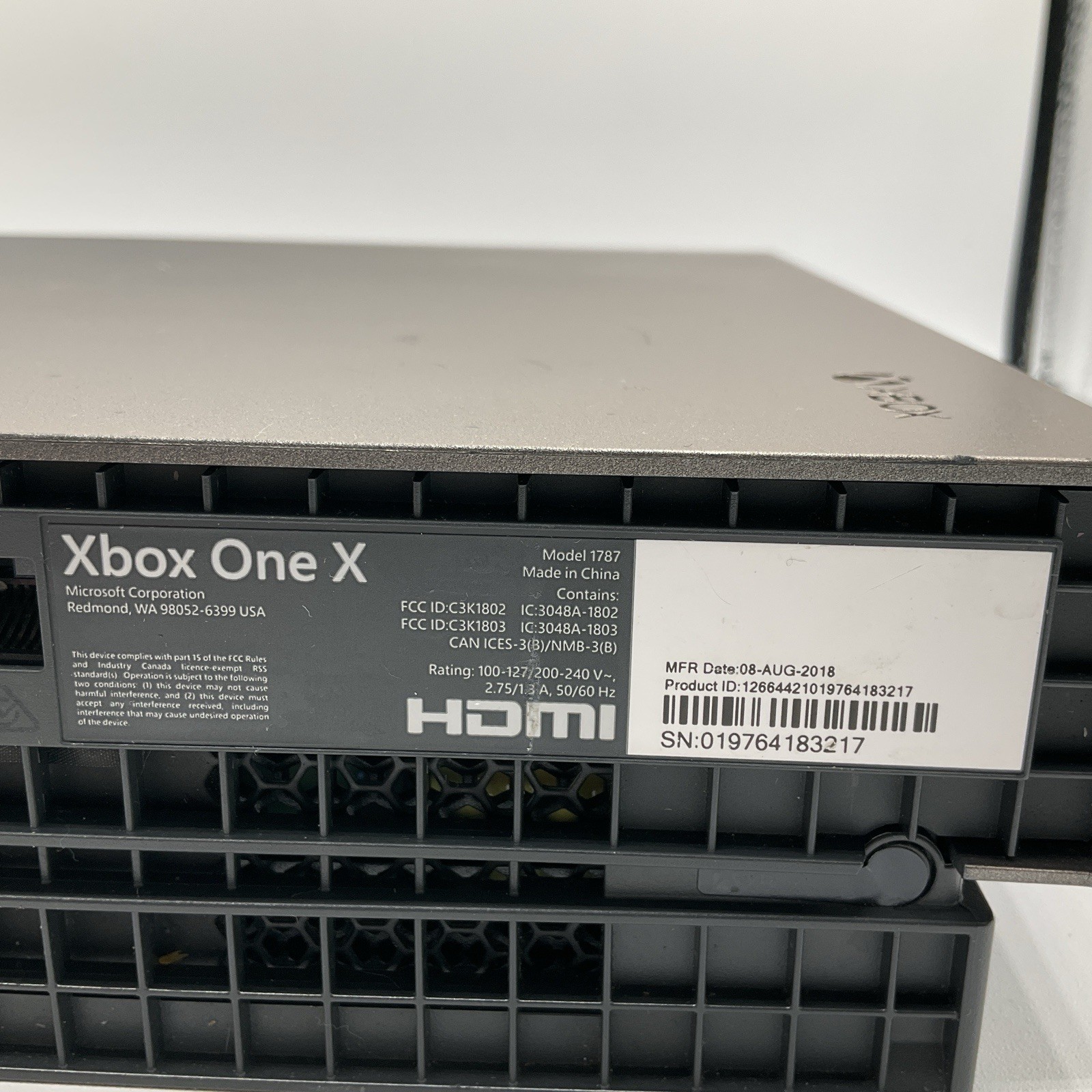 Microsoft Xbox One X Battlefield Gold Rush Edition Console 1 TB Model 1787