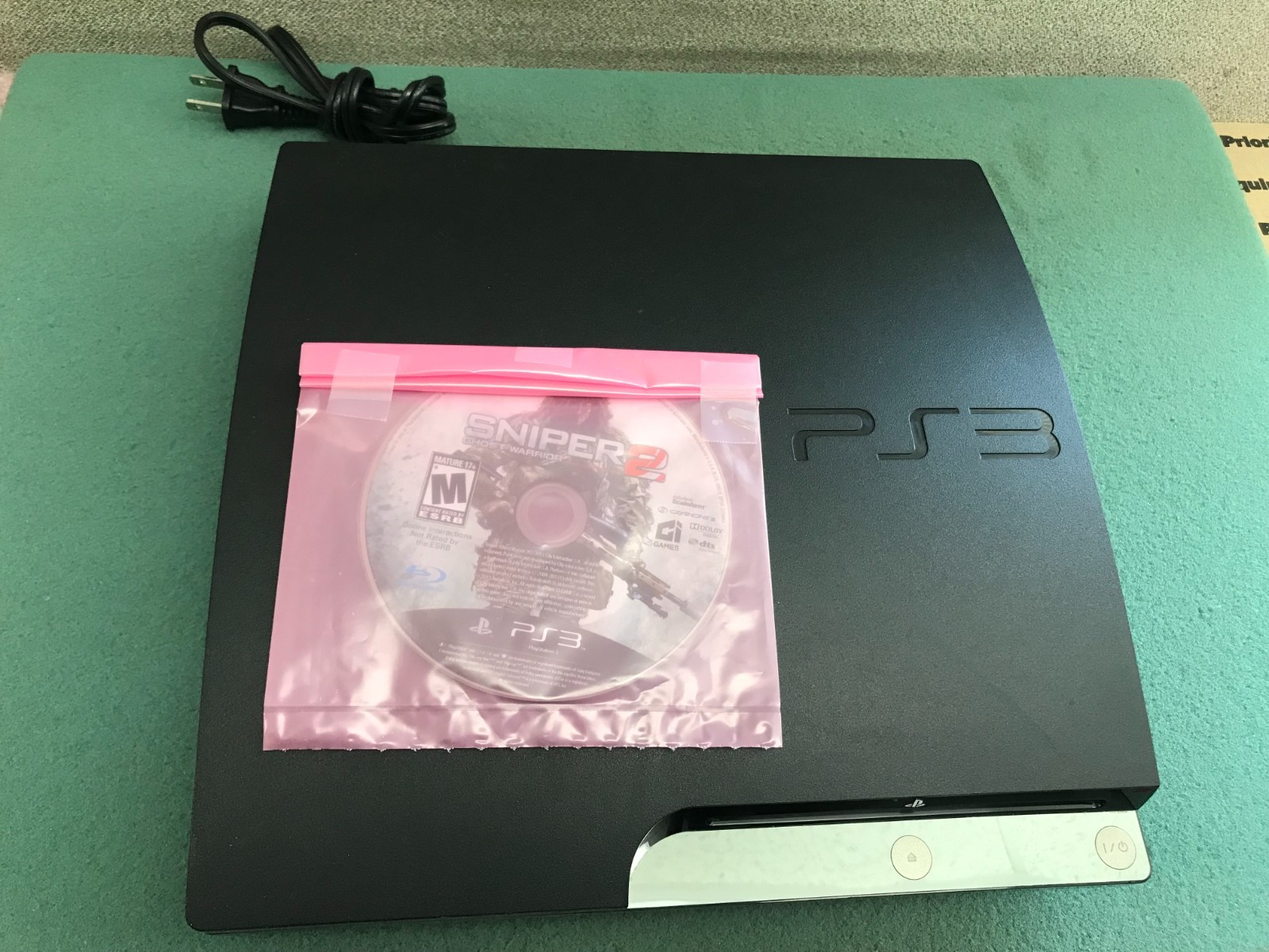 Sony PlayStation 3 PS3 160GB Console CECH-2501A w/ Sniper 2 Game *Read* – O492