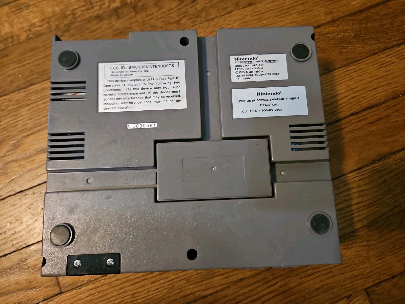 Nintendo Entertainment System NES-001 : Tested and Working : CONSOLE ONLY