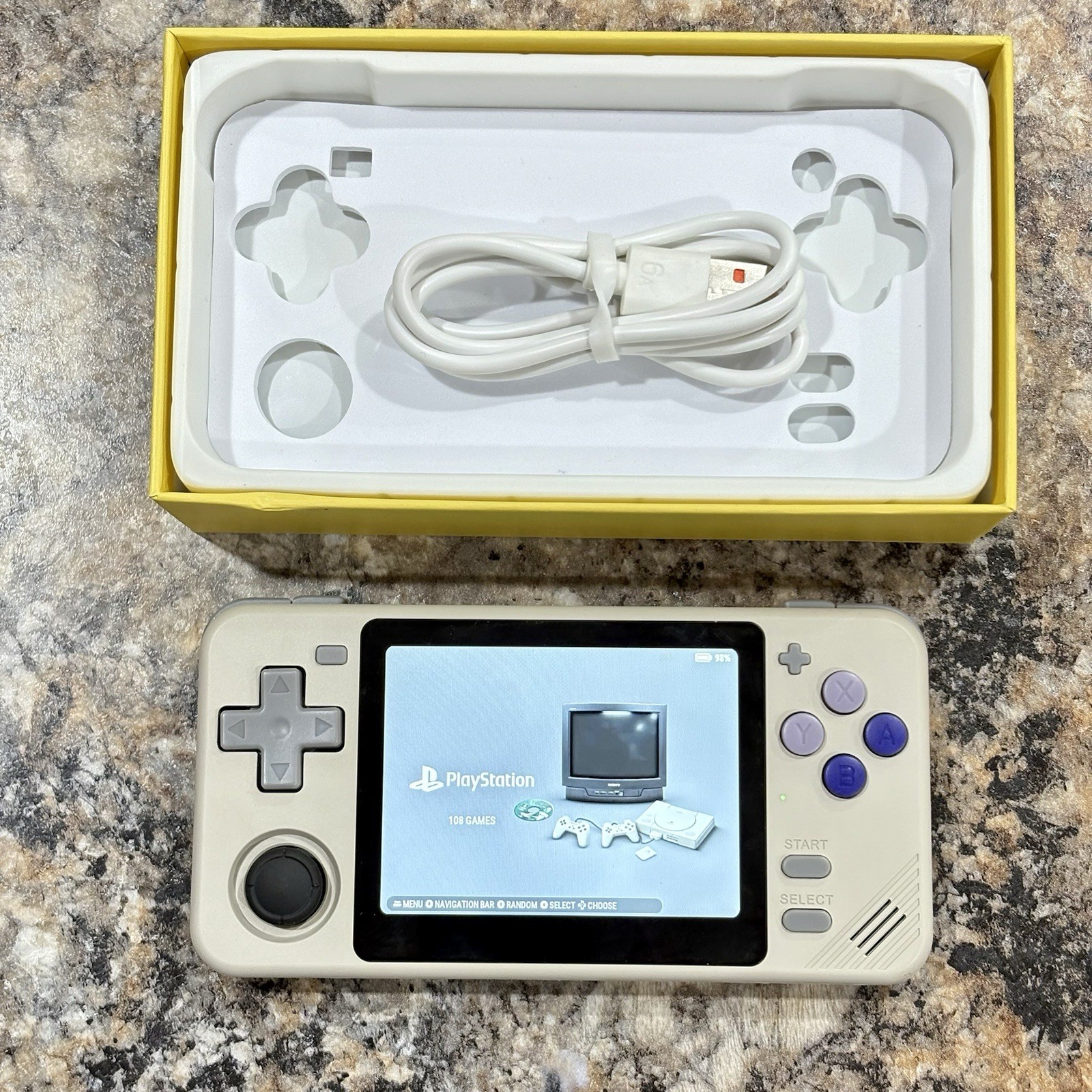 New PowKiddy RGB10X Gaming Handheld New 64GB Card Custom Loaded Ready To Play