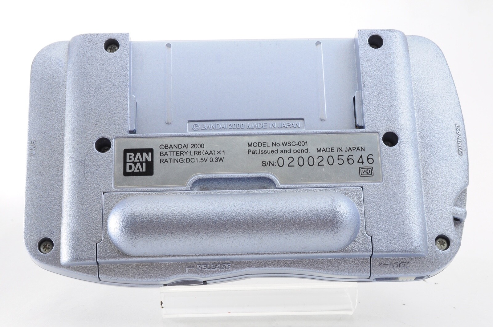 Bandai WonderSwan Color WS Console Pearl Blue