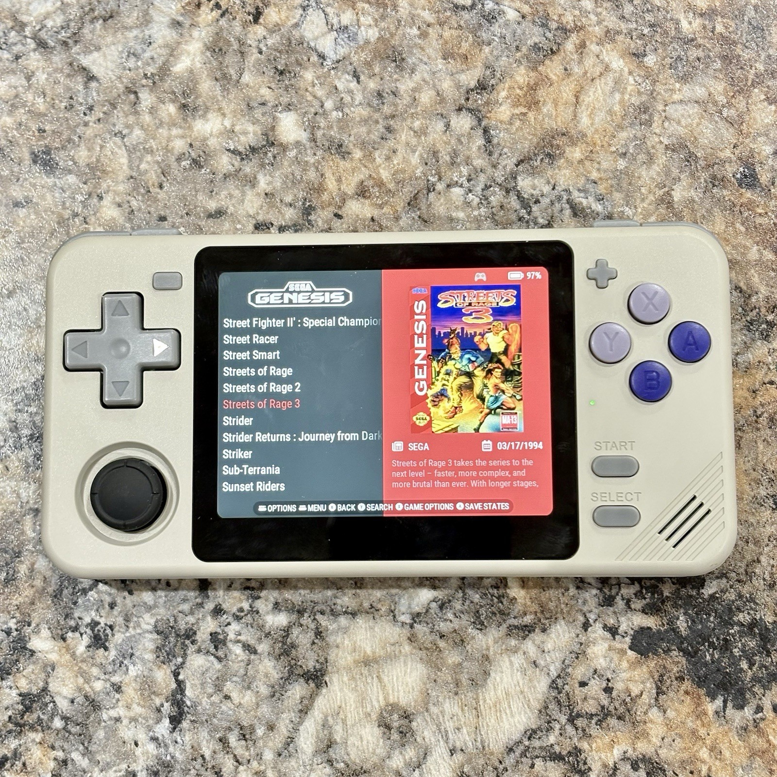 New PowKiddy RGB10X Gaming Handheld New 64GB Card Custom Loaded Ready To Play
