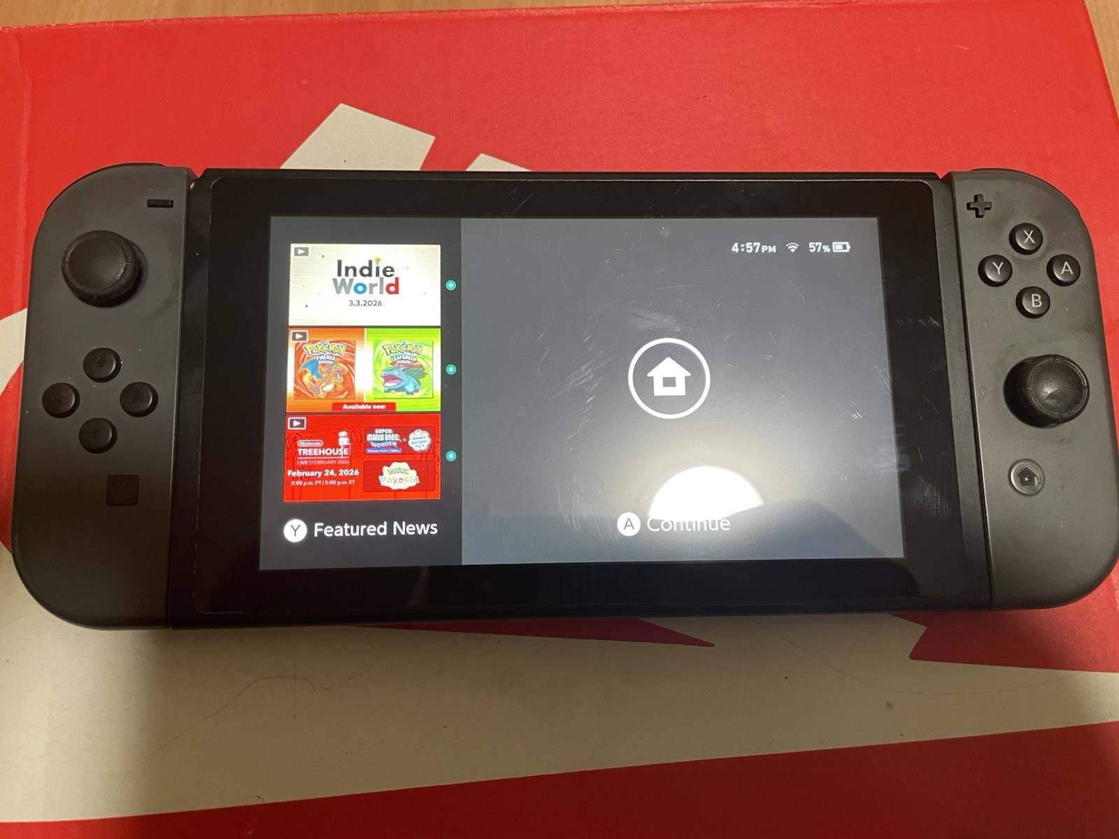 Nintendo Switch Black Wi-Fi Handheld Console USB-C Headphone Jack HAC-001