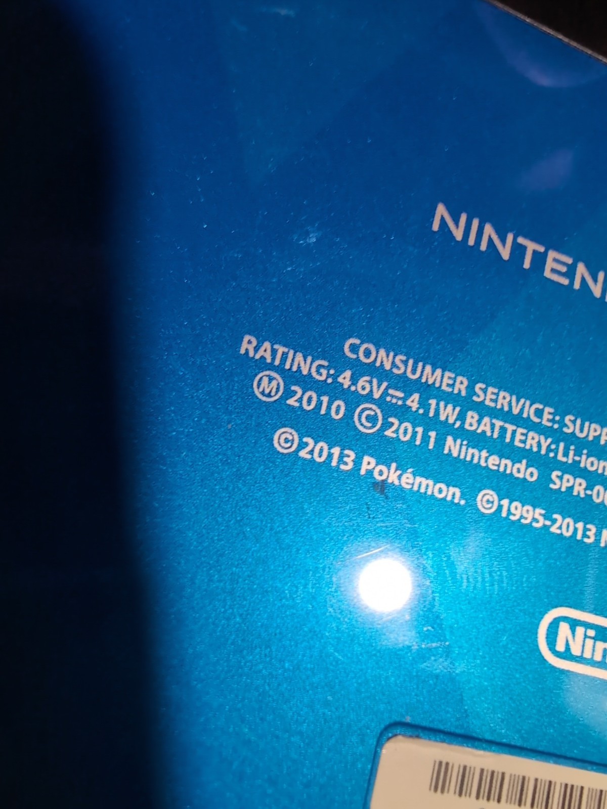 USA VERSION Nintendo 3DS XL Pokémon X & Y blue version Handheld System W/Charger