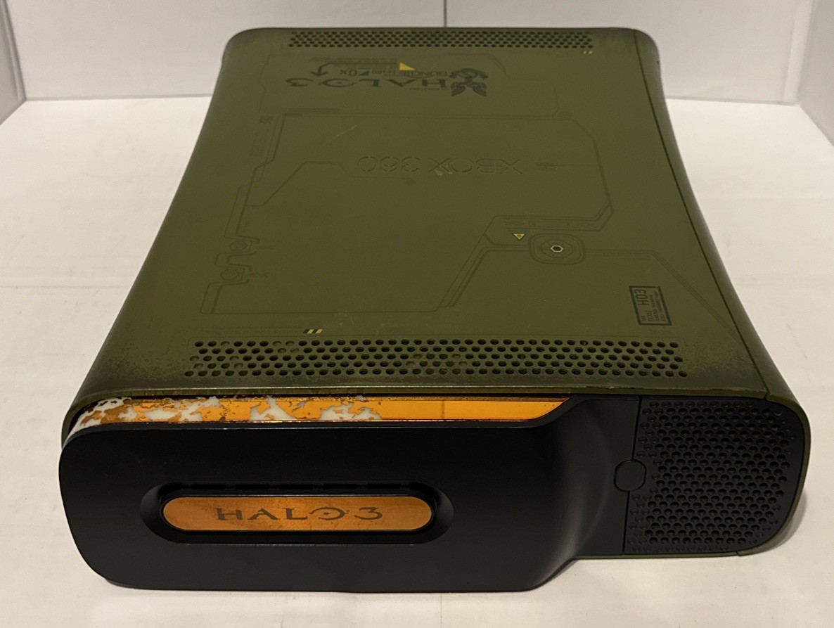 Halo 3 Special Edition Xbox 360 Console Only w OEM 20GB HDD Deep Cleaned 👀 Read