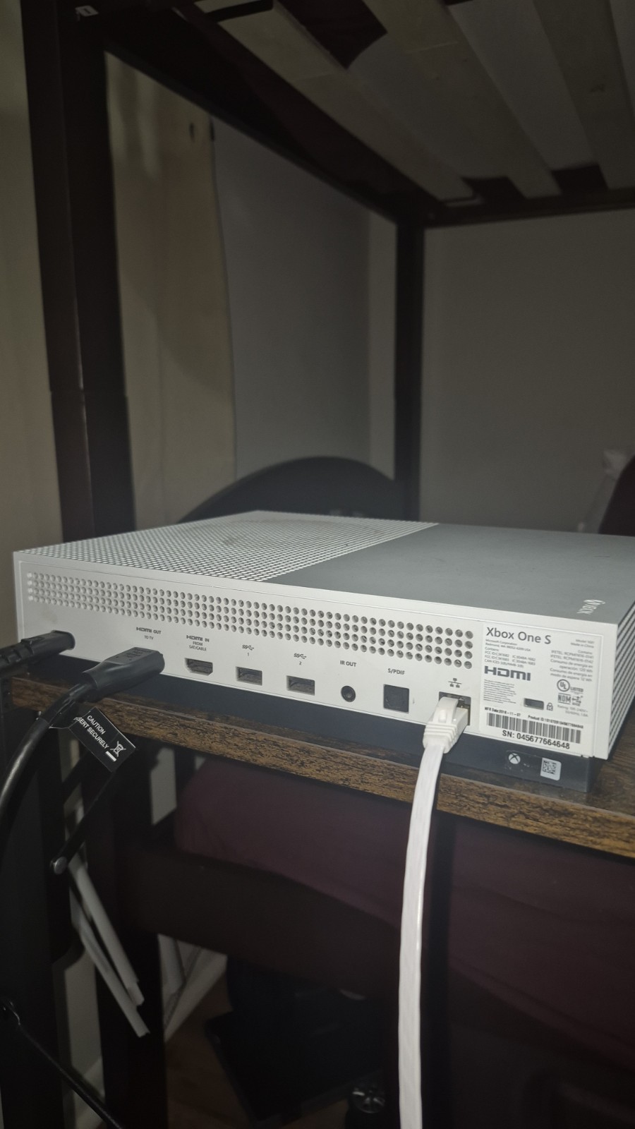 Microsoft Xbox One S 1TB White Home Console 4K UHD Wi-Fi HDMI USB-A