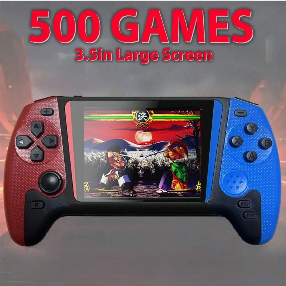 Retro Handheld Game Console 3.5in 500 Games Wireless Controller TV