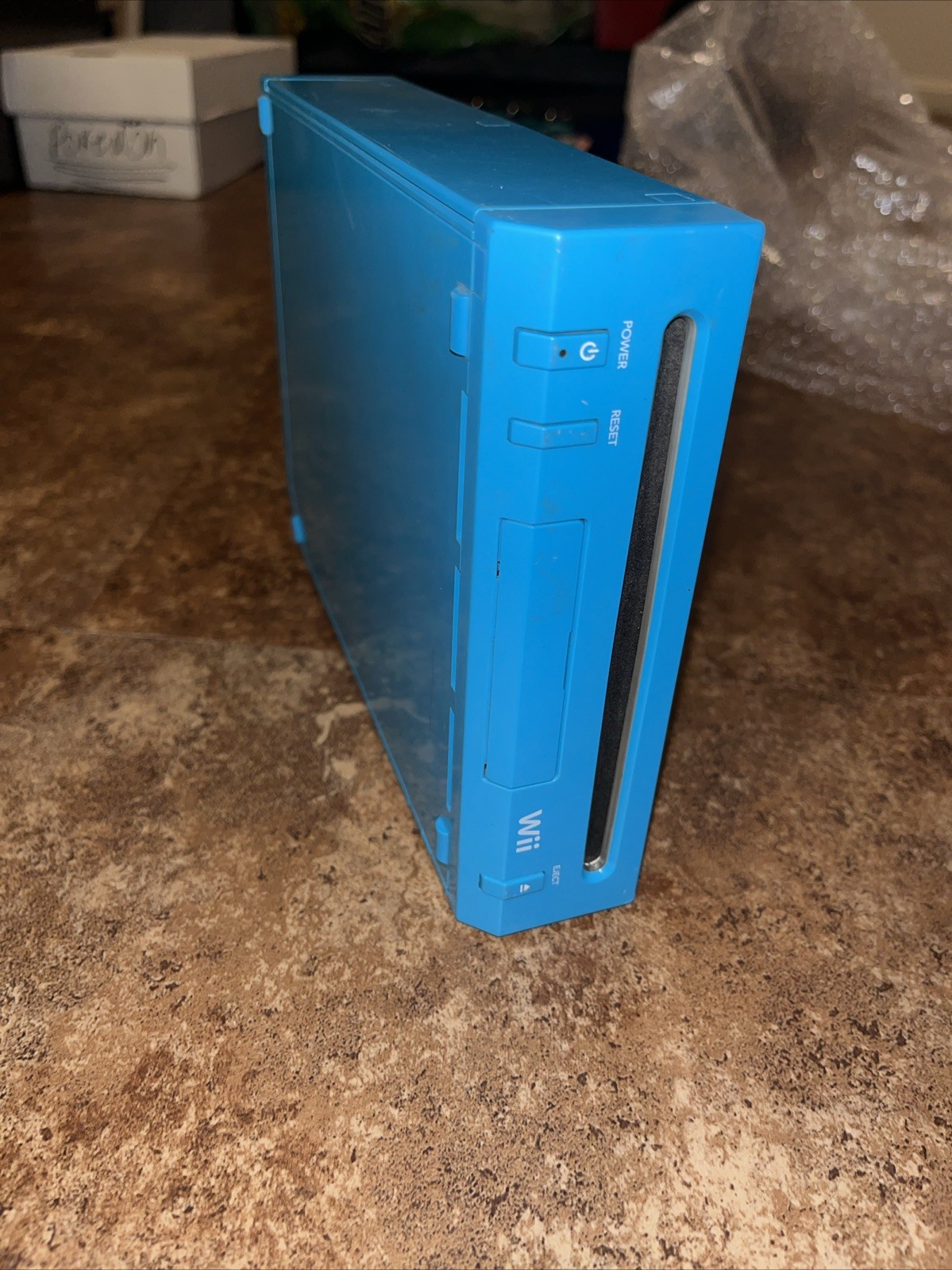 Nintendo Wii RVL-101 Blue Console ONLY Not Working